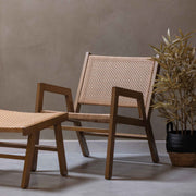 PEM | Outdoor Lounge Sessel – mit Armlehnen, Seilgeflecht