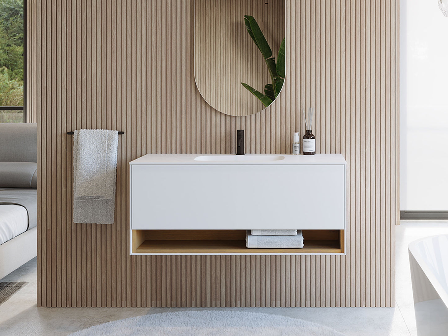 SPA.04 | Badmöbel Waschtisch Kerrock | Hergestellt in Deutschland