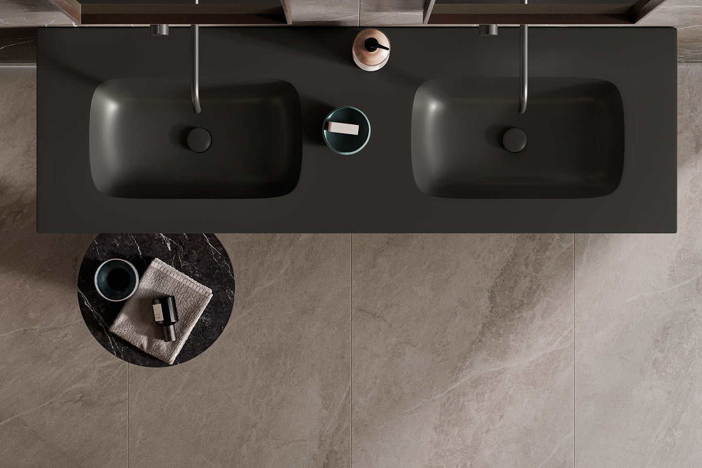 SPA.01 | Badmöbel Doppelwaschtisch Kerrock | Made in Germany