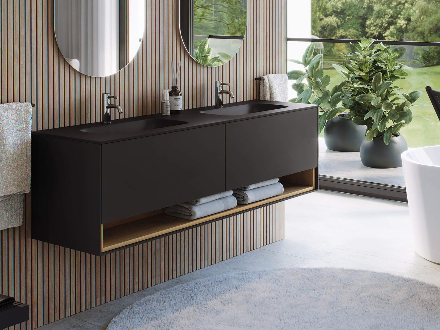 SPA.01 | Badmöbel Doppelwaschtisch Kerrock | Made in Germany