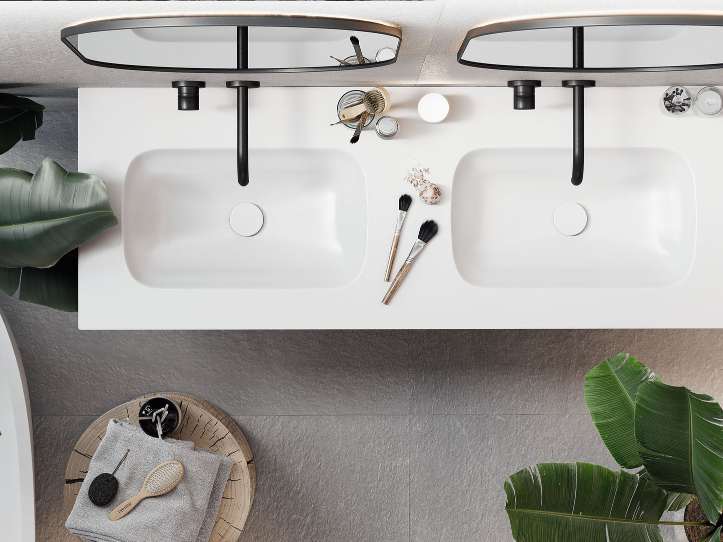 SPA.03 | Badmöbel Doppelwaschtisch Kerrock | Made in Germany